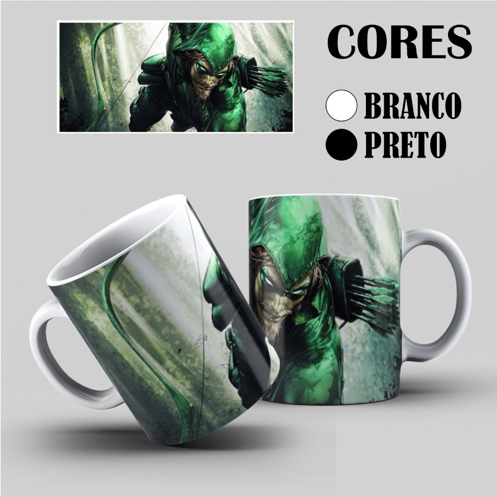 Caneca Arqueiro Verde (Green Arrow) - Casa e Louça
