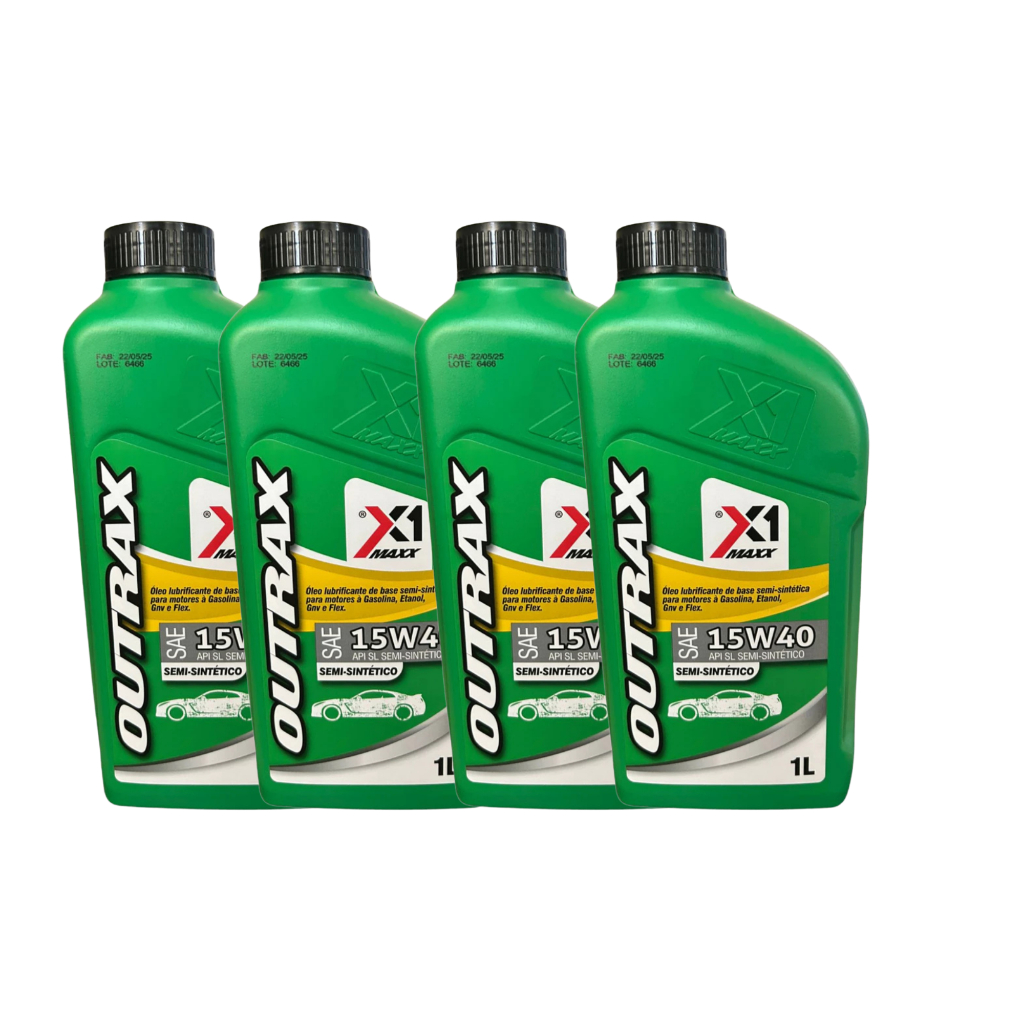 Kit 4 Oleo 15w40  Óleo Lubrificante Semisintetico Para Motor Carro Alcool Gasolina Flex Barato em Oferta na Shopee