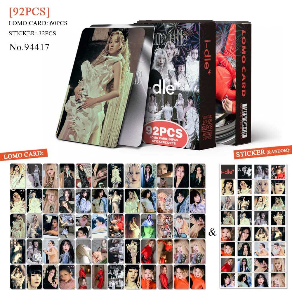 K-POP 60pcs/box com 32pcs adesivo de (G)I-DLE  Photocard Pronto Para Ser Cartão LOMO Postal De Coleção em Oferta na Shopee