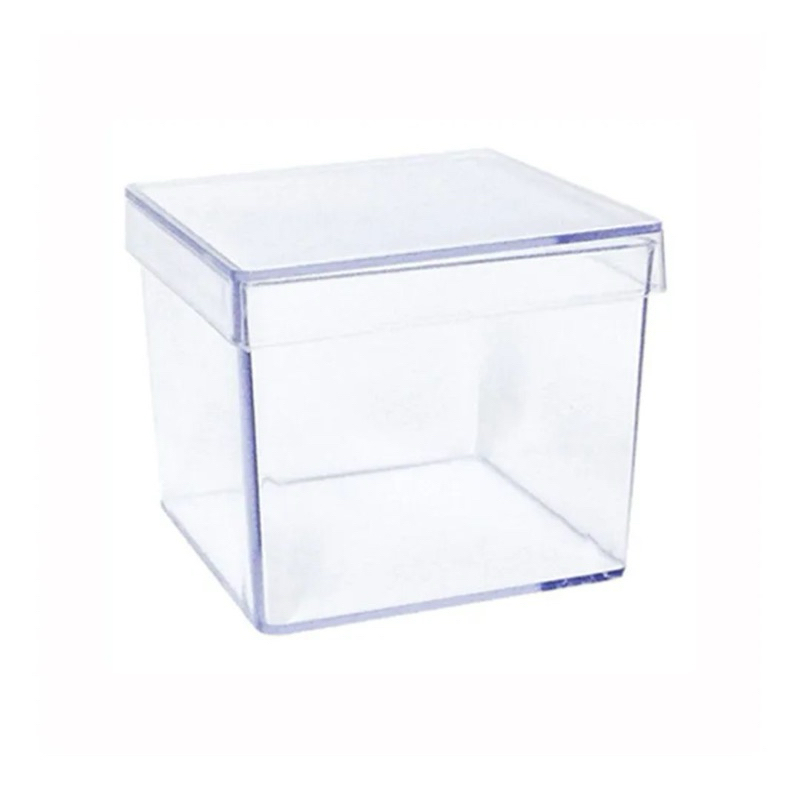 Caixinha acrílica 6x6 - 40 unidades - lembrancinhas em Oferta na Shopee