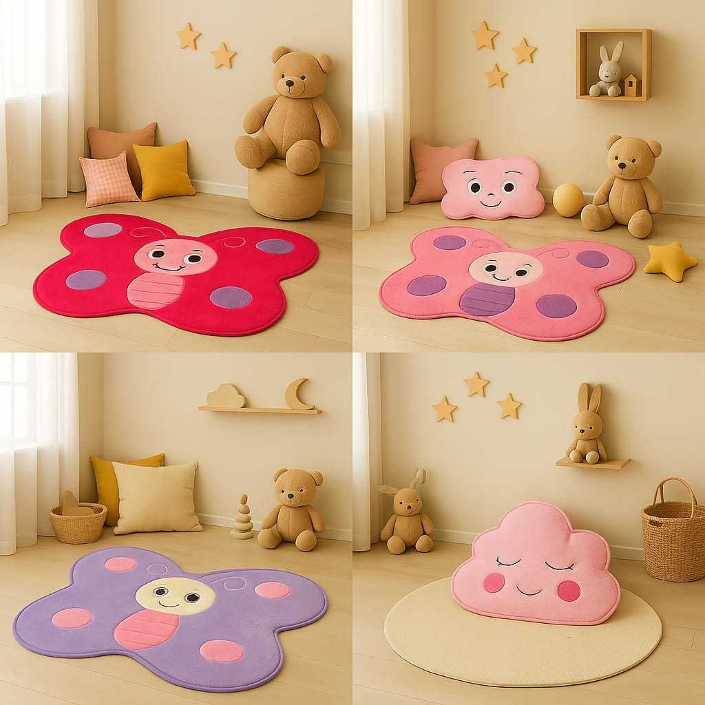 Kit Tapete Infantil bebe Pelúcia Formato diversos Tapetinho para Decoração de Quarto Sala infantil em Oferta na Shopee