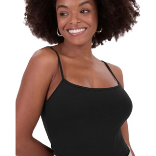 Regata Malwee Básica Feminina Alça Fina Em Cotton - Original em Oferta na Shopee