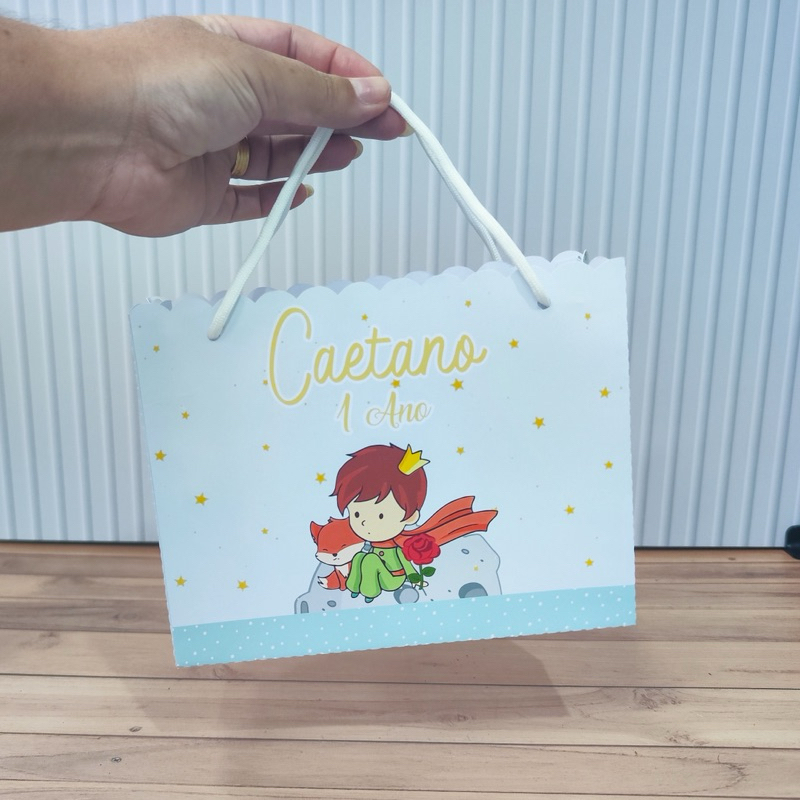 Sacola para Lembrancinha Pequeno príncipe| Festa Infantil Pequeno Príncipe | Lembrancinha Pequeno Príncipe