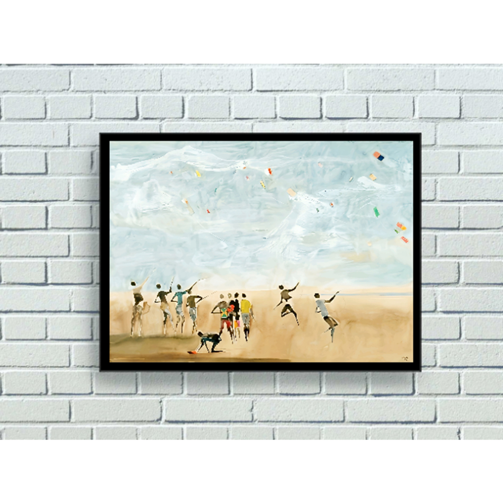 Quadro - Carybé - Pipas Na Praia - Decora - 24 Cm X 33 Cm