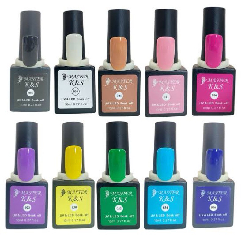 Kit 10 Esmalte em Gel UV Manicure Nails Design