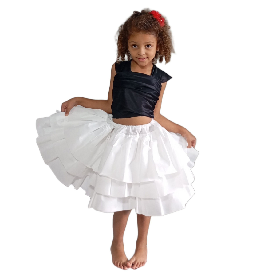 Saiote Anágua Infantil para armação de TNT Quadrilha Vestido Daminha  Festa Casamento Igreja Religião Saia Infantil em Oferta na Shopee