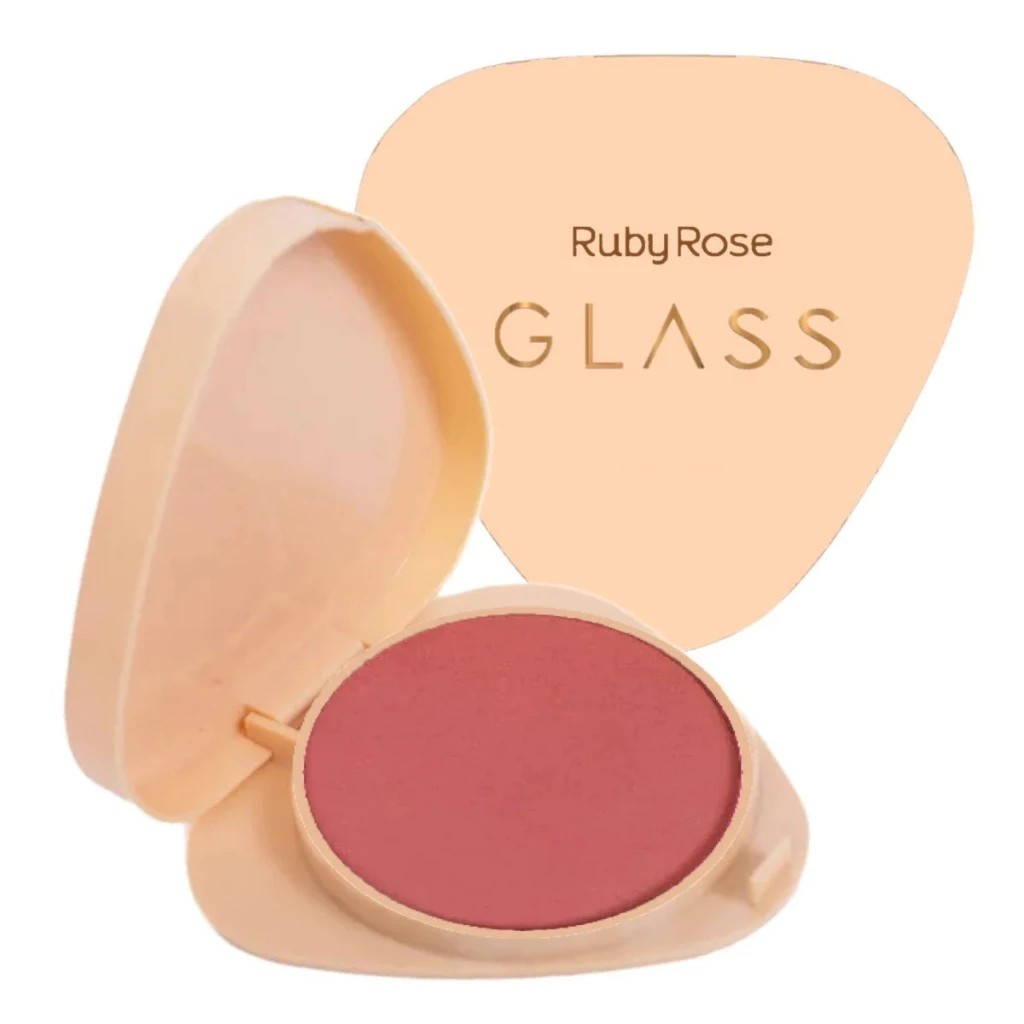 Blush Compacto Ultrafino Aveludado Glass by Ruby Rose