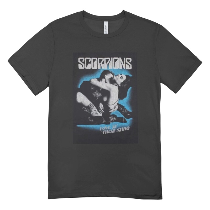 Camiseta Algodão Unissex Tshirt Scorpions Love at First Sting
