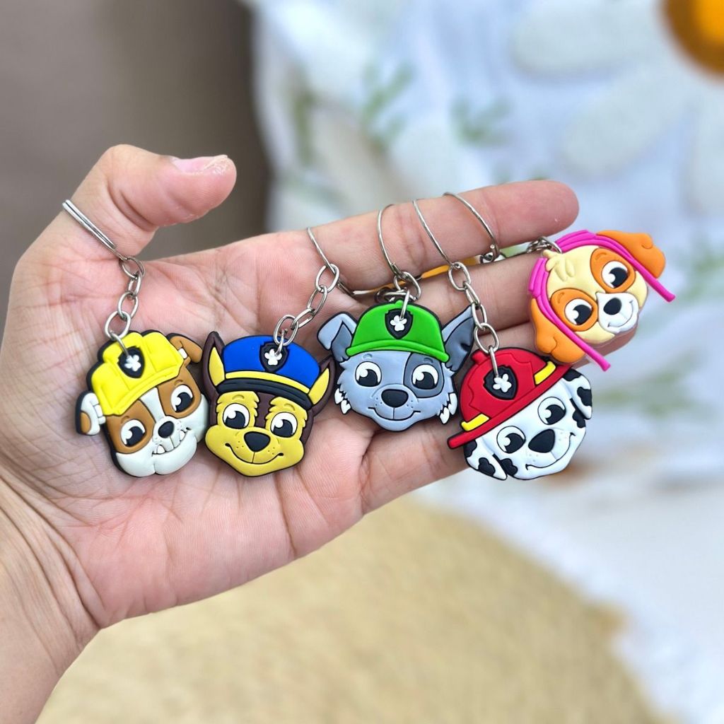Chaveiros Patrulha Canina Lembrancinhas Festa Aniversário Tema Kit 10/50 em Oferta na Shopee