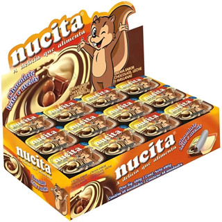 Creme De Avelã Com Chocolate E Leite Bicolor 480g C/48unidades De 10g - Nucita