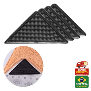Kit com 4/8/12/16 Adesivos Antiderrapantes para Tapete Prendedor De Tapete Reutilizável, Lavável e Evita Quedas em Oferta na Shopee