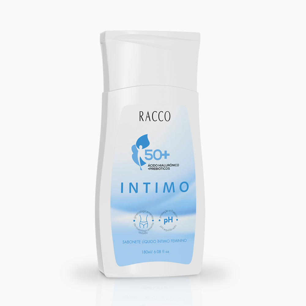 Sabonete Líquido Intimo 50+ Feminino Racco, 180ml mulleres na menopausa