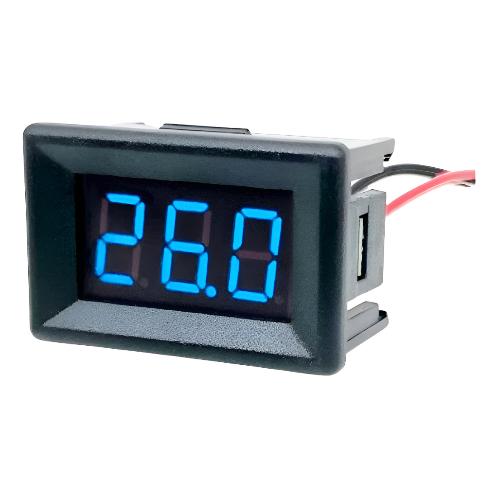 Voltímetro digital medidor de voltagem DC 4.5-30v led digital azul verde vermelho