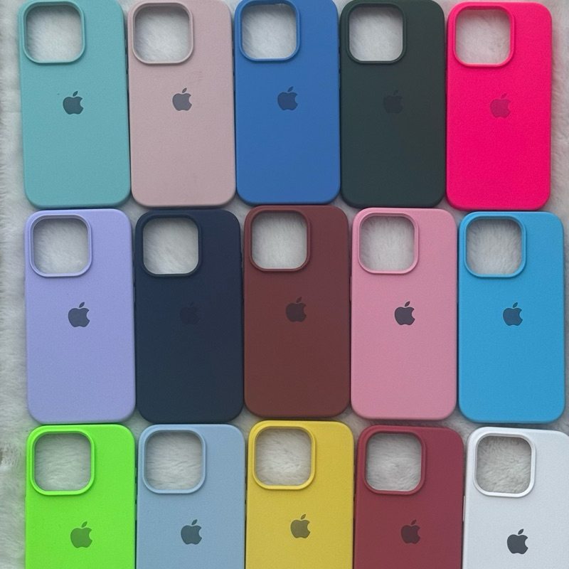 Capa Capinha Case Iphone 15 iphone 15pro iphone 15promax Silicone Várias Cores em Oferta na Shopee