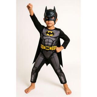 FANTASIA INFANTIL BATMAN COM ENCHIMENTO E MÁSCARA em Oferta na Shopee