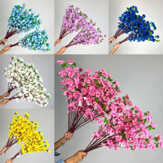Kit 10 a 40 Hastes De Flores De Cerejeira Artificial 65cm Flor Pessegueiro Estilo Oriental Para Decoração - A-504 em Oferta na Shopee