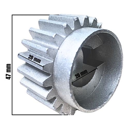 Engrenagem Coroa Para Motor Rossi Dz4 Dz3 Dz Nano Interna 22 dentes