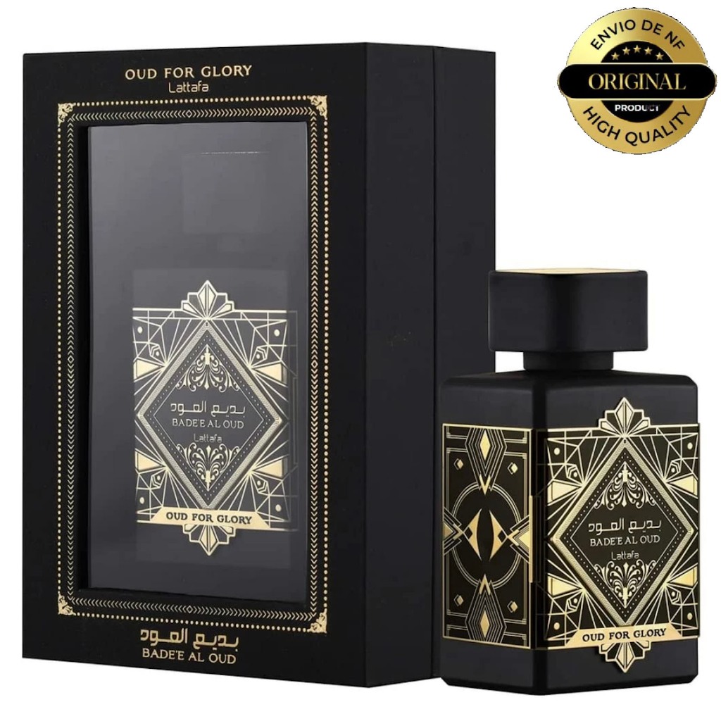 Perfume Árabe Masculino Lattafa Bade'e Al Oud For Glory Eau de Parfum 100ml Spray Original — R$ 173,00 em Shopee, 40% OFF