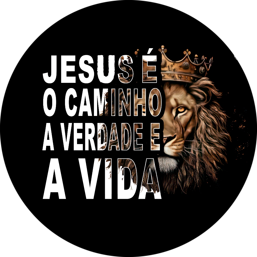 Painel Redondo de Festa 1,50m Em Tecido Sublimado 3D Jesus é o Caminho a Verdade e a Vida SRD-218 em Oferta na Shopee