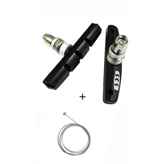 Kit Cabo de Aço+ Pastilha Sapata De Freio Bicicleta Scs V-brake Orbital 68mm