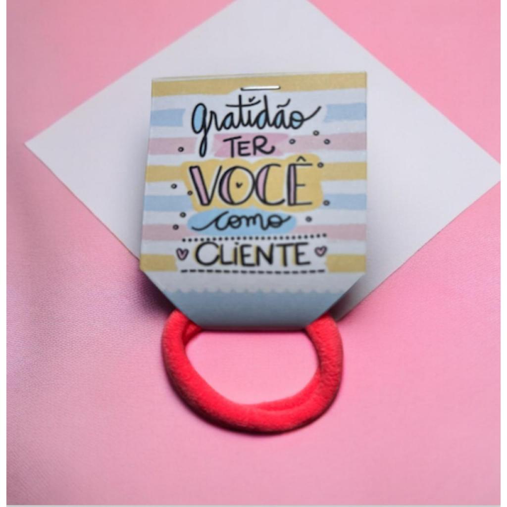 50 un Xuxinha Rabico de cabelo + Tag de Gratidão para cliente Loja em Oferta na Shopee