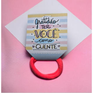 50 un Xuxinha Rabico de cabelo + Tag de Gratidão para cliente Loja em Oferta na Shopee