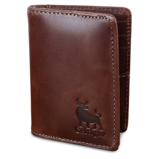 Carteira Masculina Pequena Couro Legítimo Porta Cartões CNH Antifurto Bloqueio RFID em Oferta na Shopee