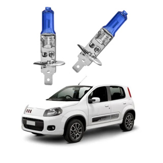 Par Lampada Super Branca Farol de Milha Fiat Uno Vivace 2011 2012 2013 2014 2015 8500K H1 em Oferta na Shopee
