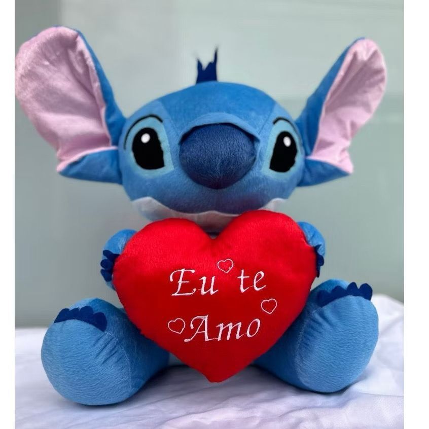 PELÚCIA STITCH COM CORAÇÃO 16CM/PRONTA ENTREGA/ENVIO IMEDIATO