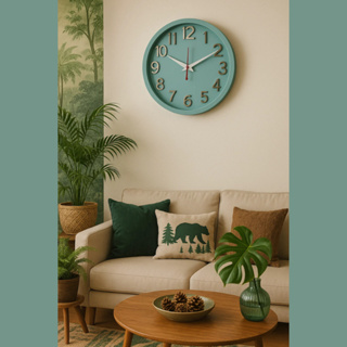 Relogio de Parede 3D Sigma Dourado Verde Plashome Escritório Cozinha Sala Com Mecanismo Silencioso em Oferta na Shopee