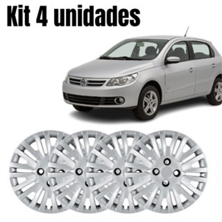 Jogo com 4 Calotas ARO 14 VOLKSWAGEN GOL POWER G5 2009/10  Trava com Parafuso - CA4003PTA