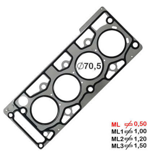 JUNTA CABEÇOTE AÇO INOX 0.50MM FORD FIESTA ECOSPORT SUPERCHARGER KA ZETEC ROCAM 1.0 8V 99/... FLEX