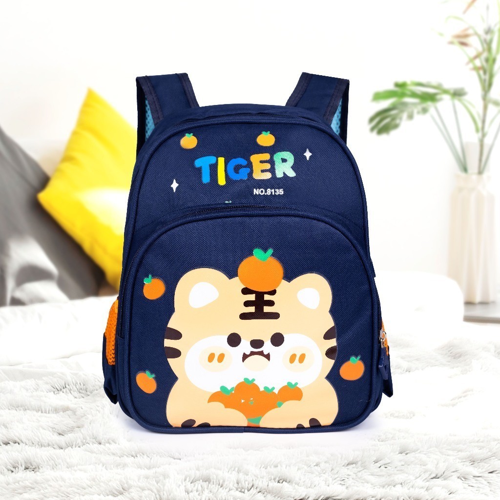 Mochila Infantil Escolar de Tigre e Coelho Confortável e Resistente Meninos e Meninas em Oferta na Shopee