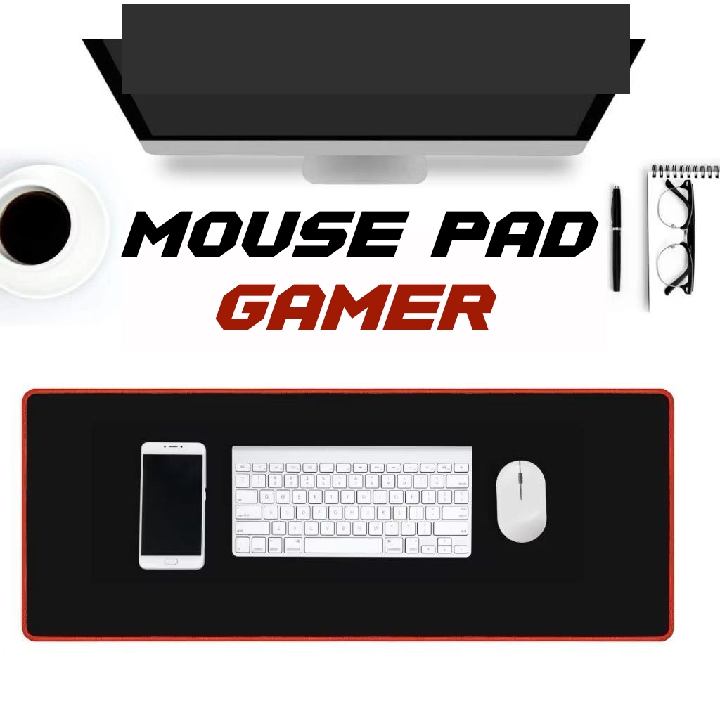 Mouse Pad Gamer Extra Grande 70x30 cm Borda Costurada Em Diferentes Cores ENVIO RAPIDO