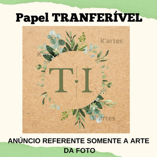 Papel TRANSFERÍVEL VERDE para caixa de MDF