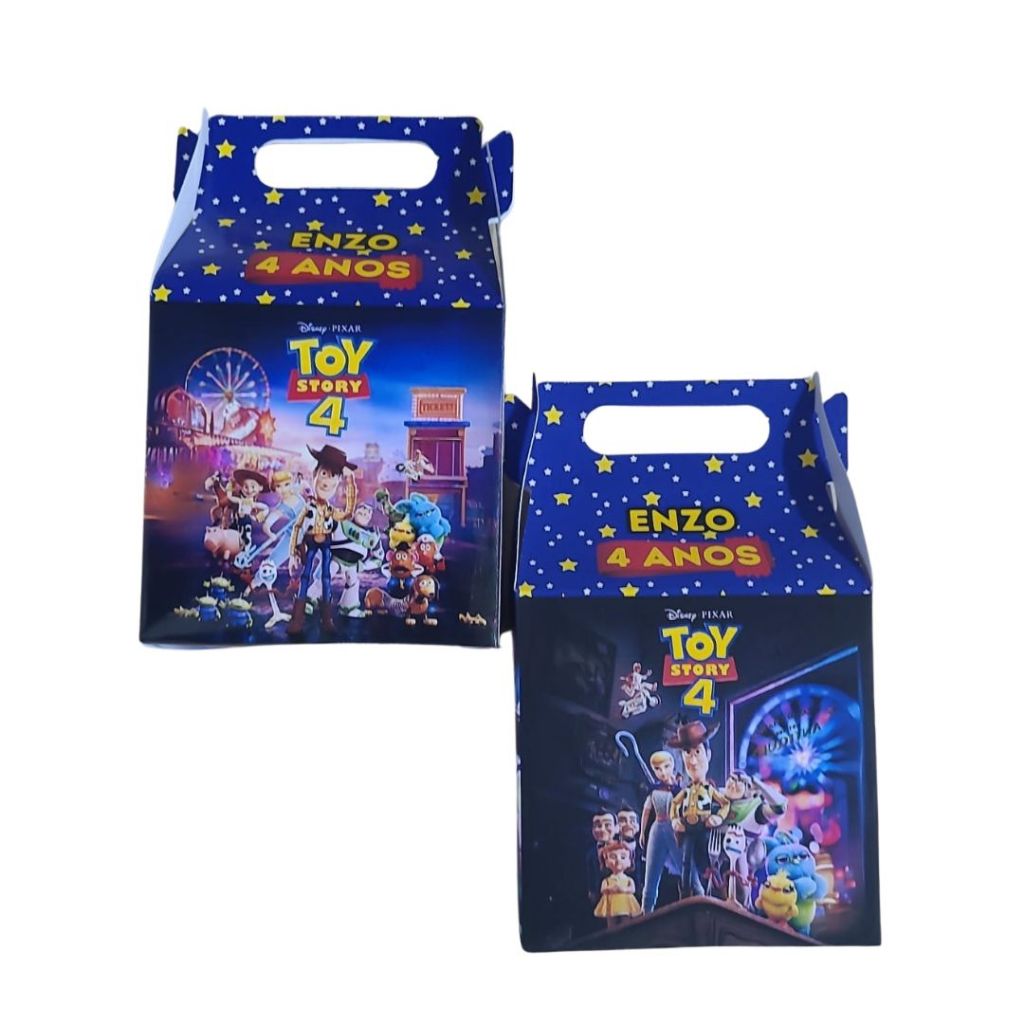 Caixinhas Surpresa Toy Story Lembrancinha para Festa de Aniversário Maletinhas Personalizado Com NOME e IDADE