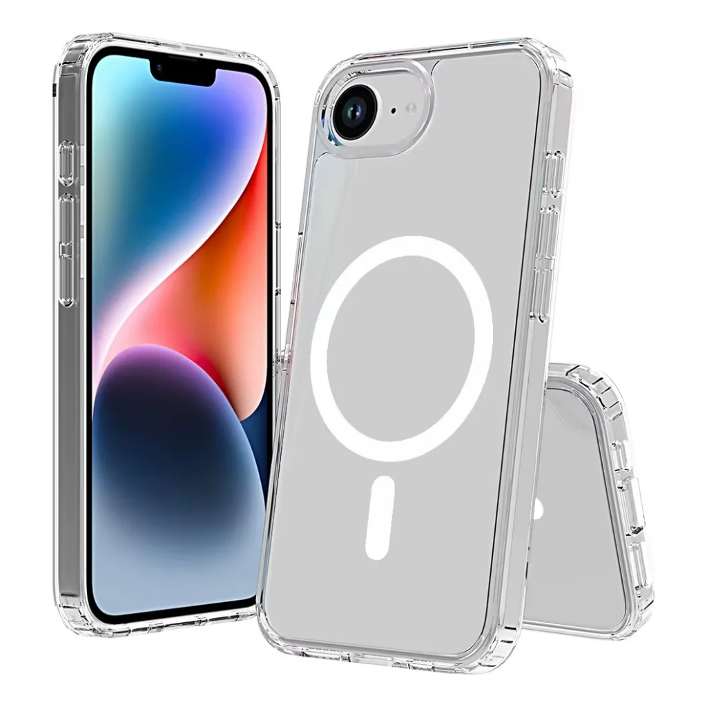 Capa Magnetica Apple iPhone 16e Tela 6.1 Clear Magsafe Acrilica Sem Fio Anti Impacto