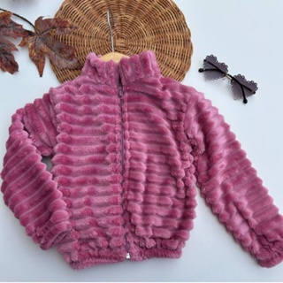 Blusa de Frio Menina Puff Infantil Jaqueta Fofa Soft Pelinho Tedy Casaco Teddy Quente Roupa de Frio Conjunto Quentinho em Oferta na Shopee