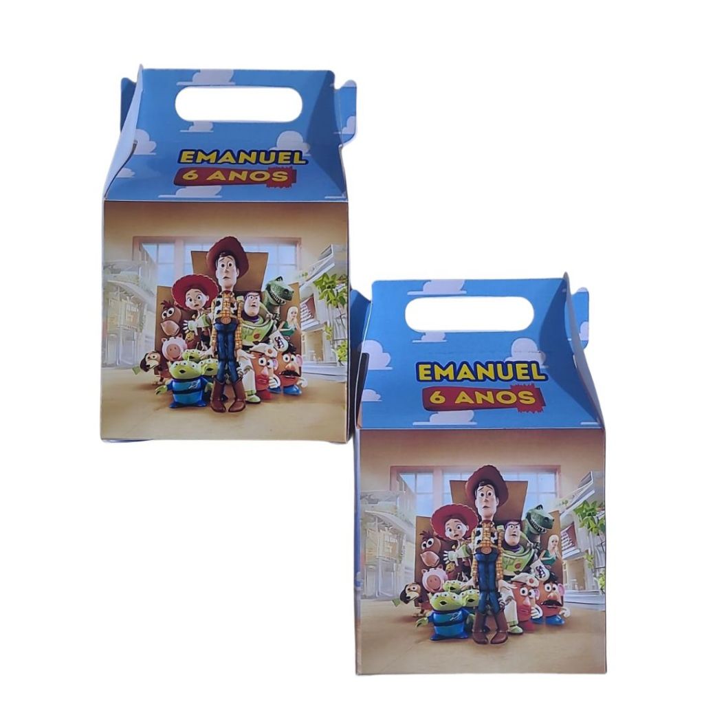 Caixinhas Toy Story Buzz Lightyear Lembrancinha para Festa de Aniversário Maletinhas Personalizado Com NOME e IDADE