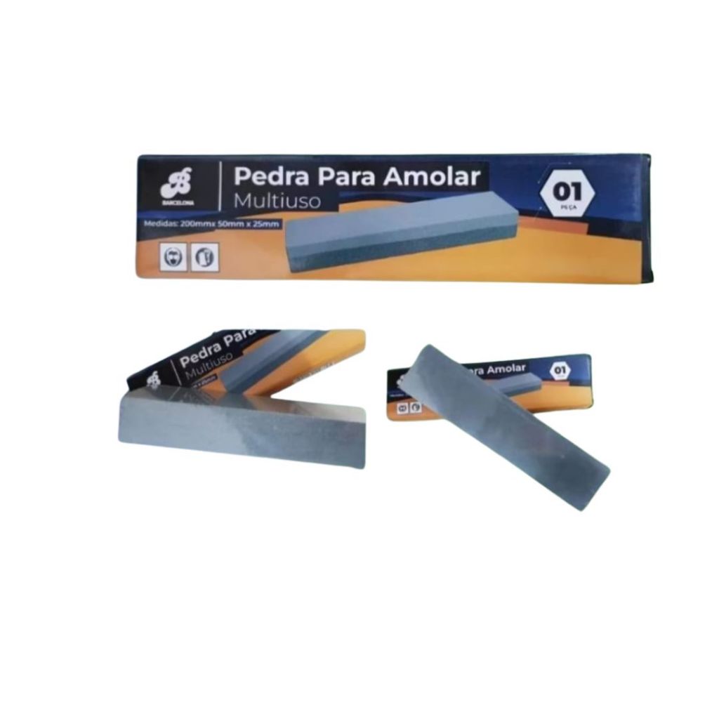 Pedra Para Afiar Amolar Faca Canivete Ferramentas Tesoura Faca Cozinha Profissional 20X5CM - MP