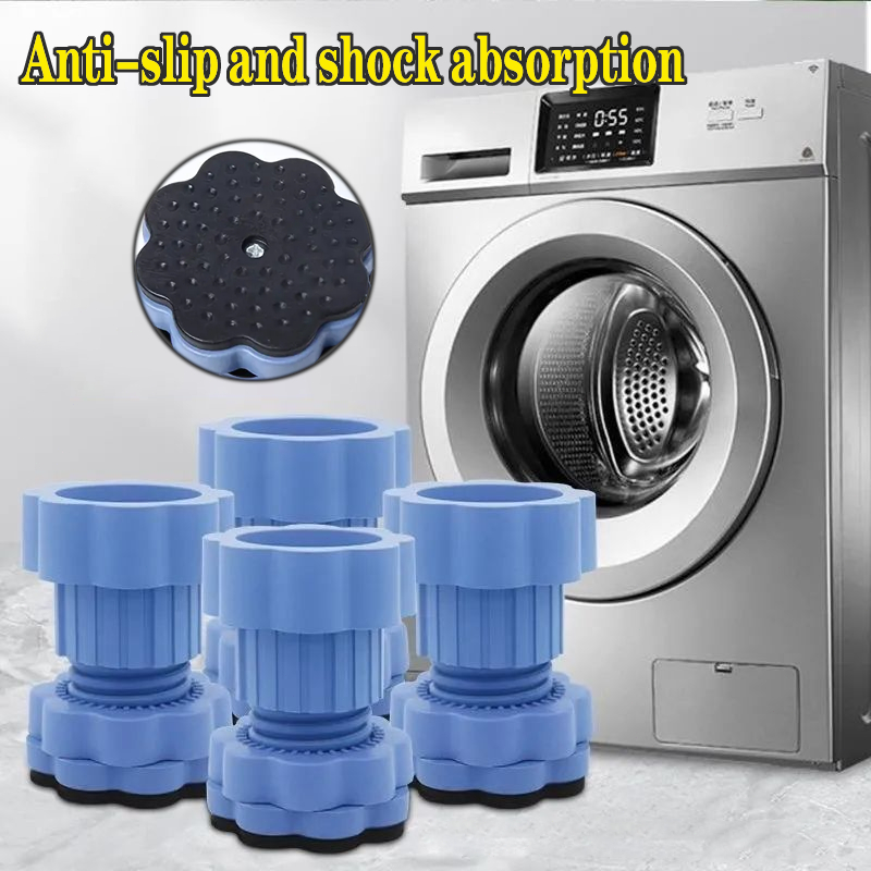 4 Pçs Anti Vibração Máquina De Lavar Pés Almofadas Antiderrapante Absorção De Choque Aumentando Almofada Esteira Geladei em Oferta na Shopee