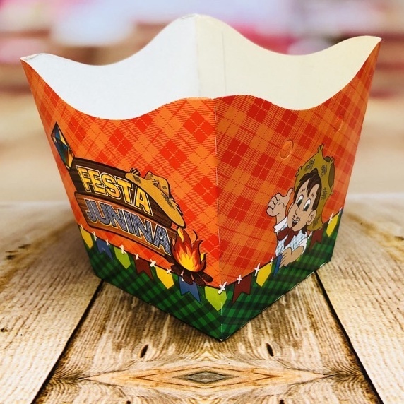 10~50 KIT CACHEPÔ 9X9X7 CM TEMA FESTA FESTA JUNINA ( TEMA FESTA ) 61.1 - Home & Living