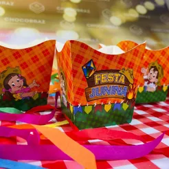 10~50 KIT CACHEPÔ FESTA DECORAÇÃO FESTA JUNINA 61.1 (CHOCO)