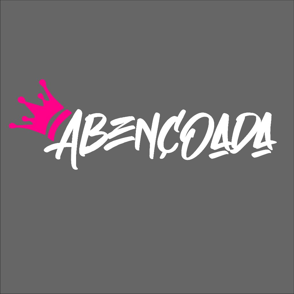 Adesivo "Abençoada" – para moto, carro, caminhão, viseira de capacete, guarda-roupas, geladeira e onde mais desejar!