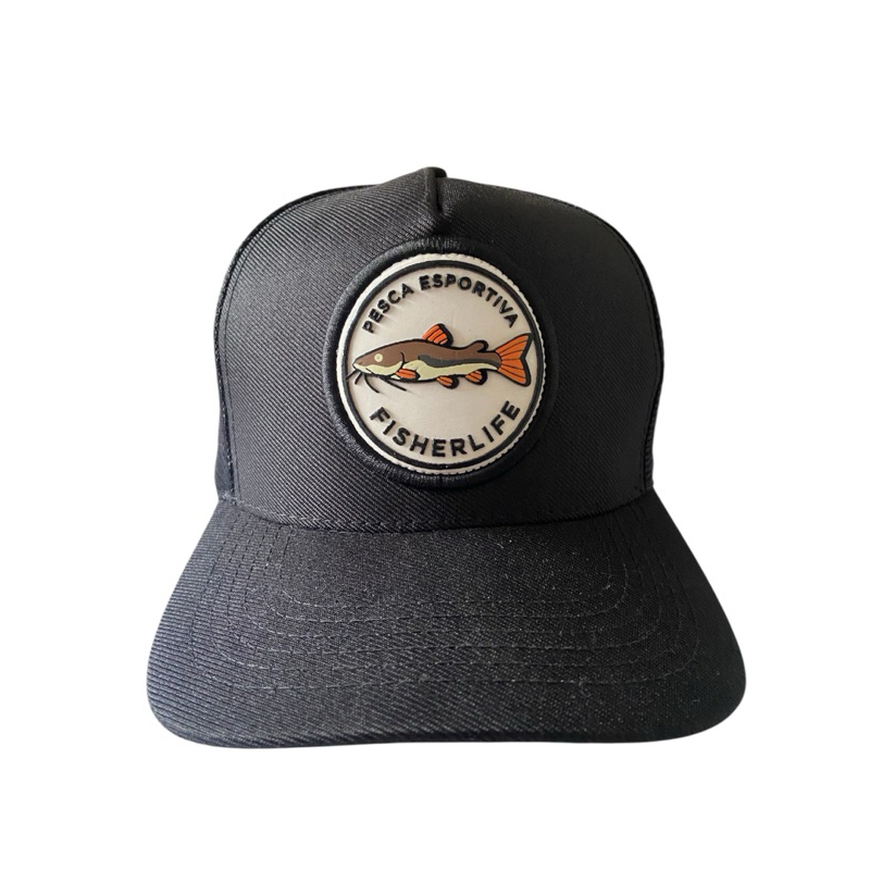 Boné de Pesca Redinha FisherLife Aba Curva Pirarara