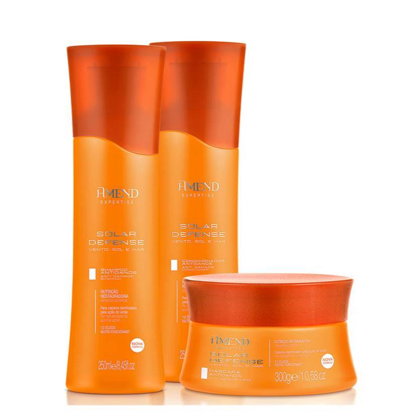Amend Expertise Kit Solar Defense Sh. e Cond. 250ml + Masc. 300ml