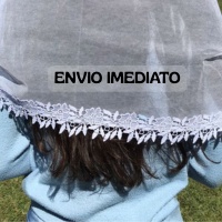 VÉU CCB ADULTO TECIDO ALGODÃO COM RENDA GUIPIR  QUADRADO OU REDONDO + PORTA VÉU REF LAVANDA em Oferta na Shopee