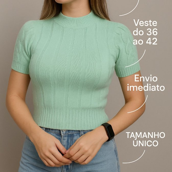 Blusa Canelada Feminina Estilosa Tricot Modal - IDEAL PARA TODAS ESTAÇÕES