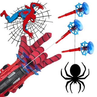 Luva Homem Aranha Lanca Teia Dardos Com Ventosa Spiderman