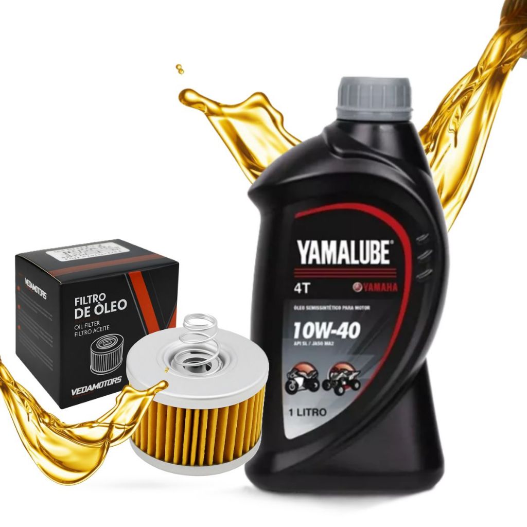 Troca de Óleo Fz15 150 / Fazer 150 / Factor 150 / Crosser 150 Yamalube 10w40 + Filtro